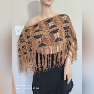 Bohemian Fringe Crochet Sweater